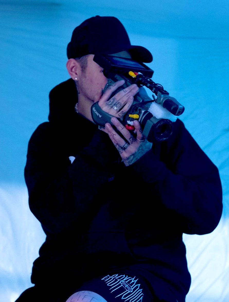 On set — filming and producing